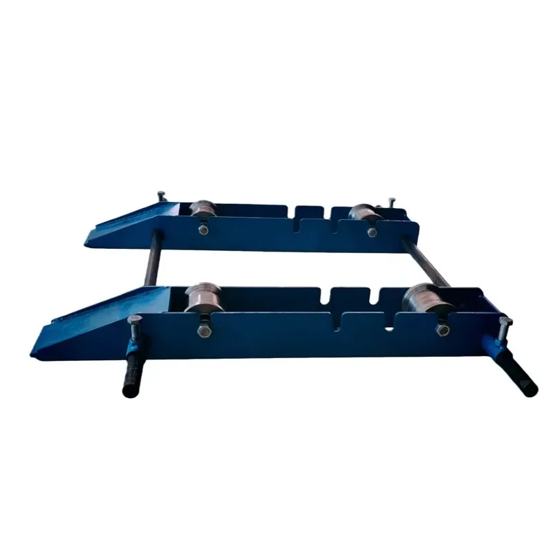 Cable reel roller bracket, adjustable  reel roller for spool distribution, cable reel support system