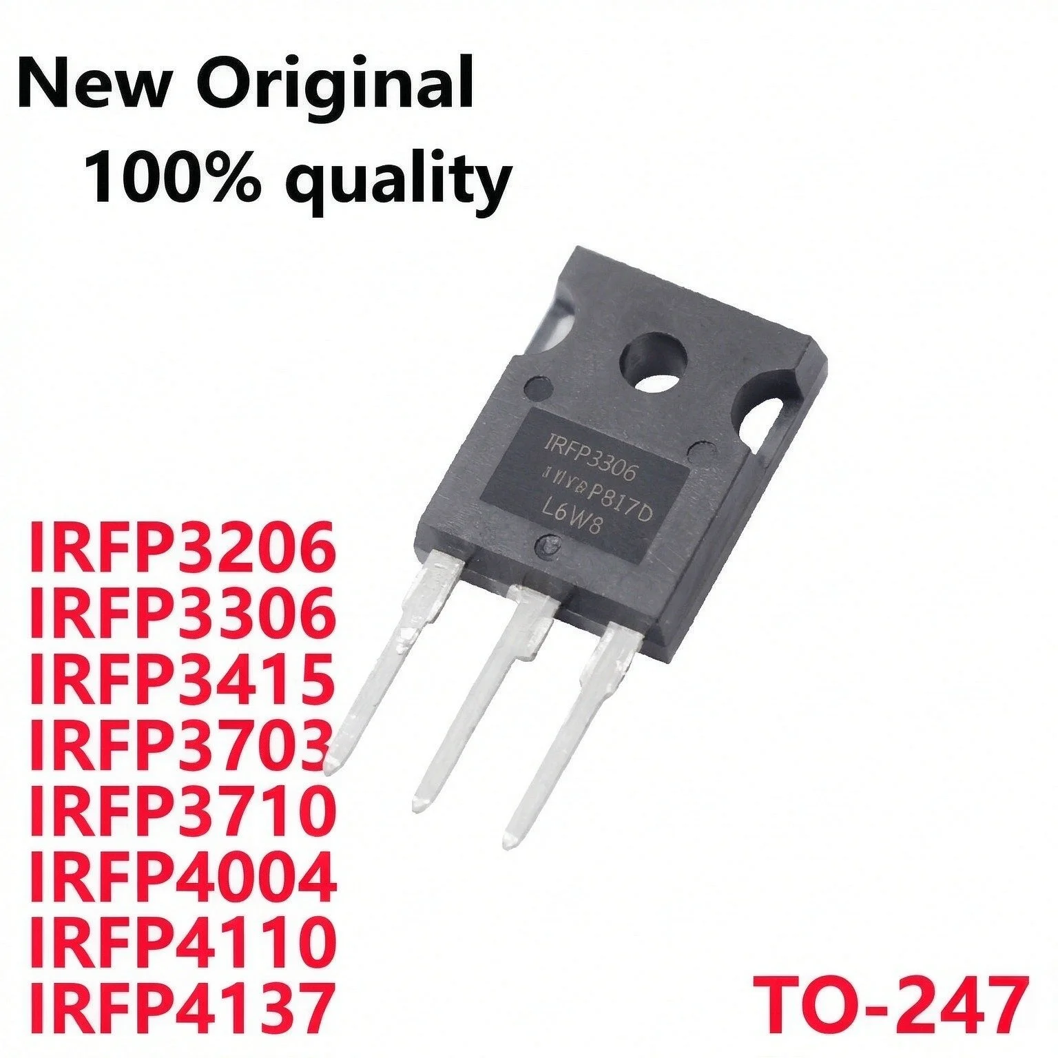 5/PCS New Original IRFP3206 IRFP3306 IRFP3415 IRFP3703 IRFP3710 IRFP4004 IRFP4110 IRFP4137 TO-247 Field effect tube In Stock