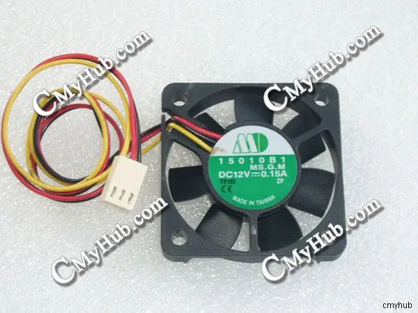 For 15010B1 MS.G.M DC12V 0.15A 5010 5CM 50MM 50X50X10MM 3pin Cooling Fan 15010B1