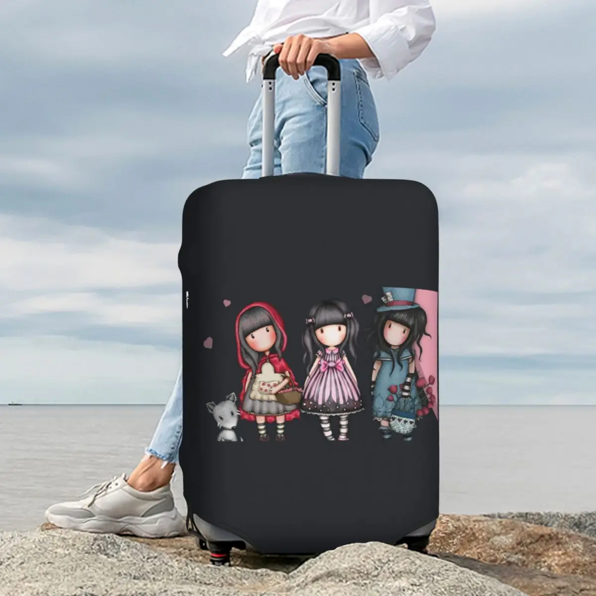 

Santoro Gorjuss Suitcase Cover Protection Elastic Travel Luggage Protector Covers for 18-32 Inch