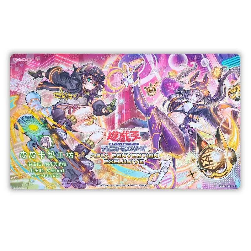 

Ю-Ги-О! Игровой коврик DIY 2026 I:P Maskerena /S:P Little Knight с различными рисунками, 600x350 мм, 2 мм, без швов, резиновый, для настольных игр