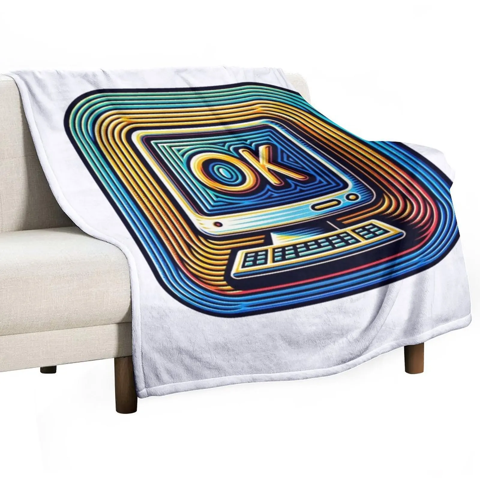 Ok Computer Throw Blanket Giant Sofa Cute Summer Beddings Luxury Designer Large Sleeping Bag Blankets