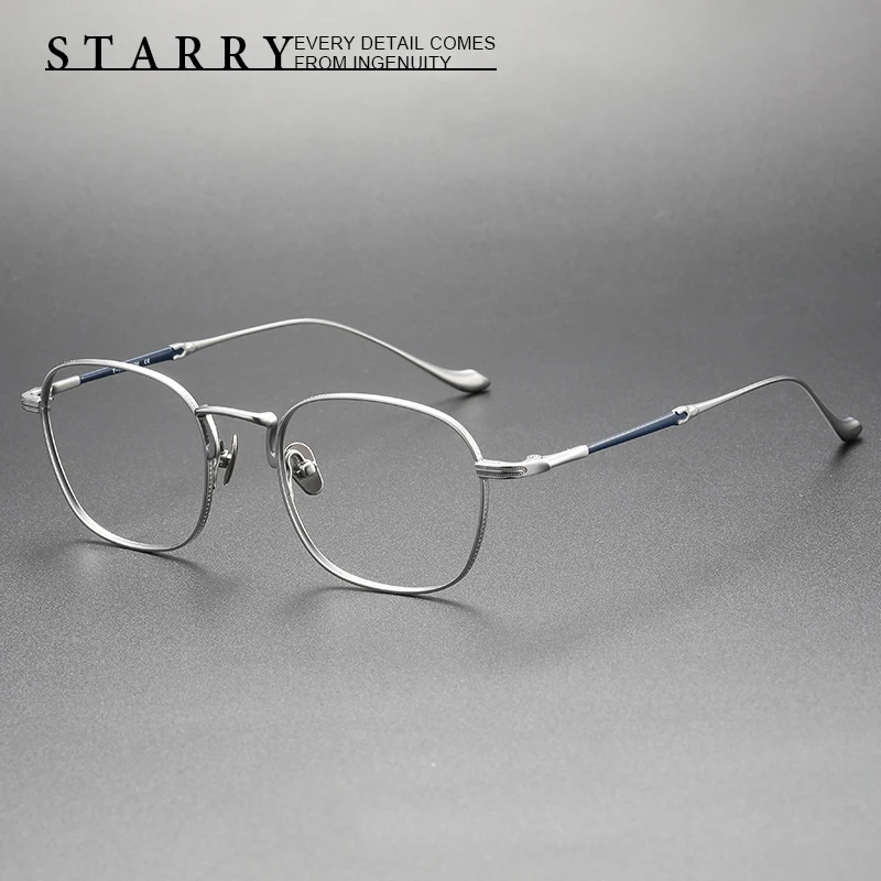 Titanium Men Eyeglasses Square Top Quality Handmade Glasses Frame Retro Optical Myopia Reading Personalized Women Eyewear M3082