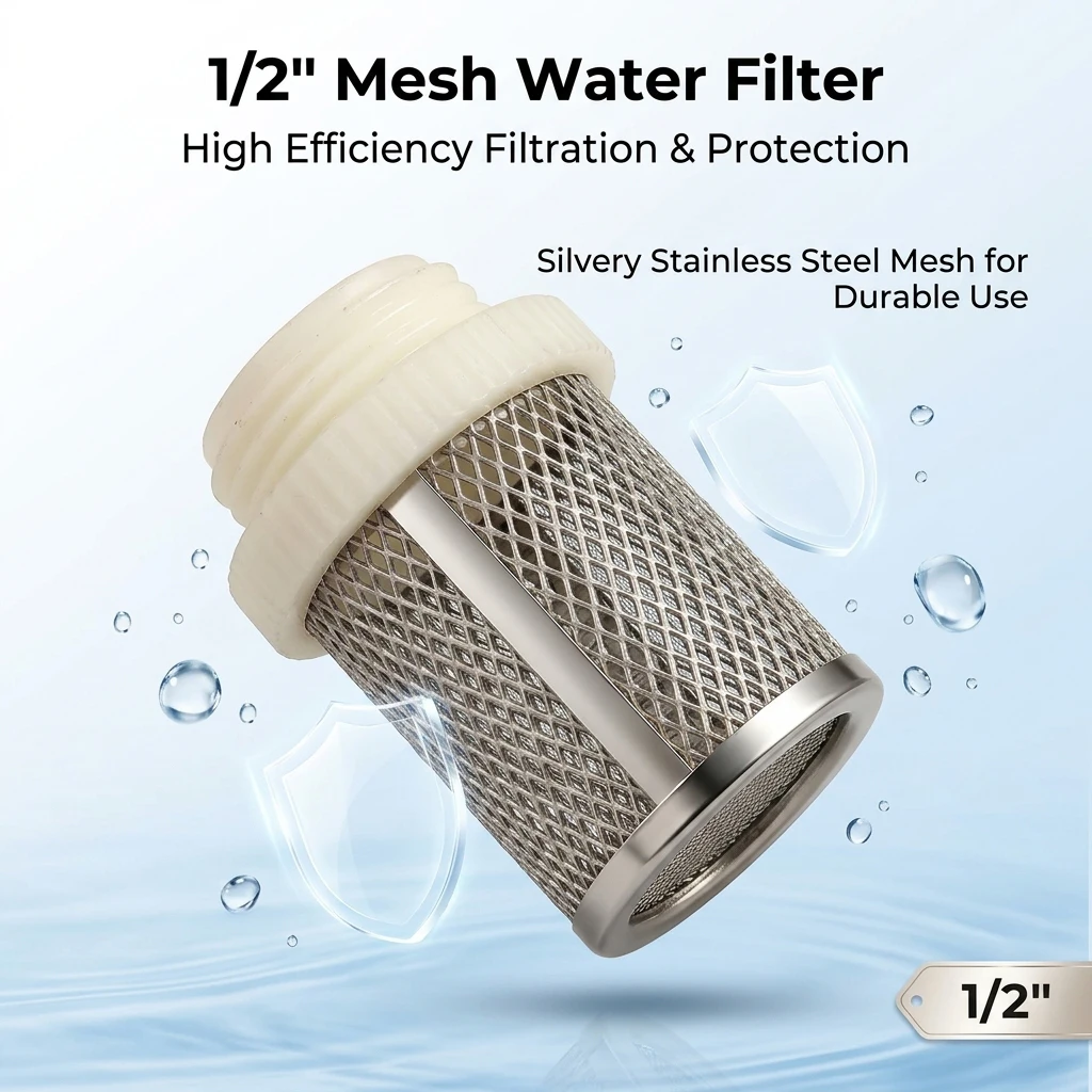 Car Wash Garden Irrigation Filters Brass Strainer Sprayer Pump Filtering Net Stainless Steel Mesh Filter