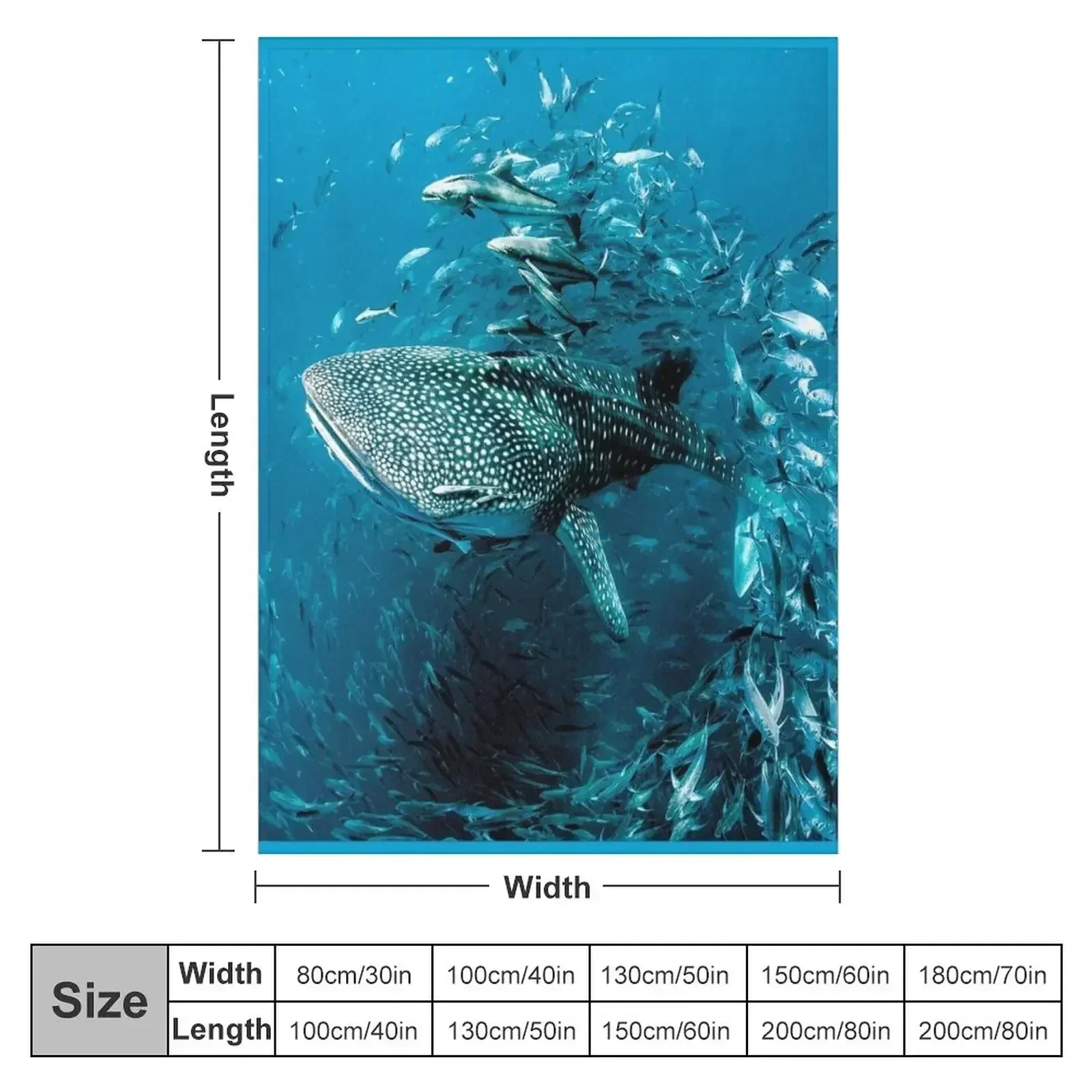 Whale Shark Award Winning Photo Throw Blanket Luxury Designer For Decorative Sofa Luxury Cute Plaid Loose Furrys Blankets