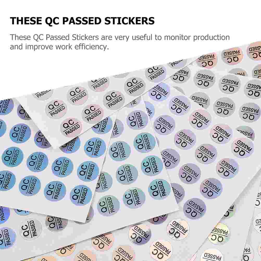 1600 Pcs PASS Tag Custom Stickers Tape Passed Inventory Qc Labels for Warehouse Quality Test Refrigerator