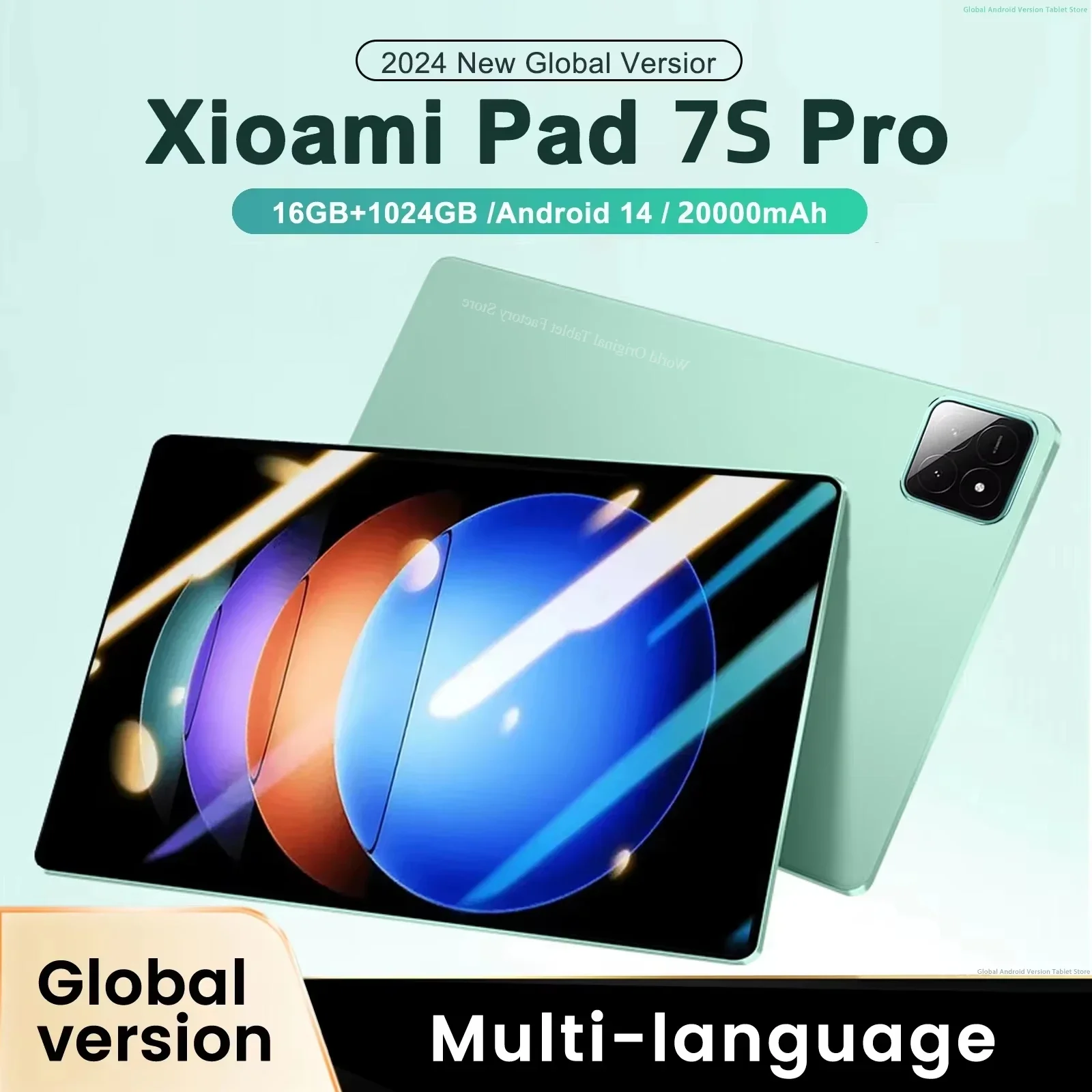 2025 New Original Global Edition Tablet PC Pad 7S Pro Snapdragon 8gen2 Android 14 HD 4K 22GB+2TB 5G Tablet Dual SIM WIFI tablet