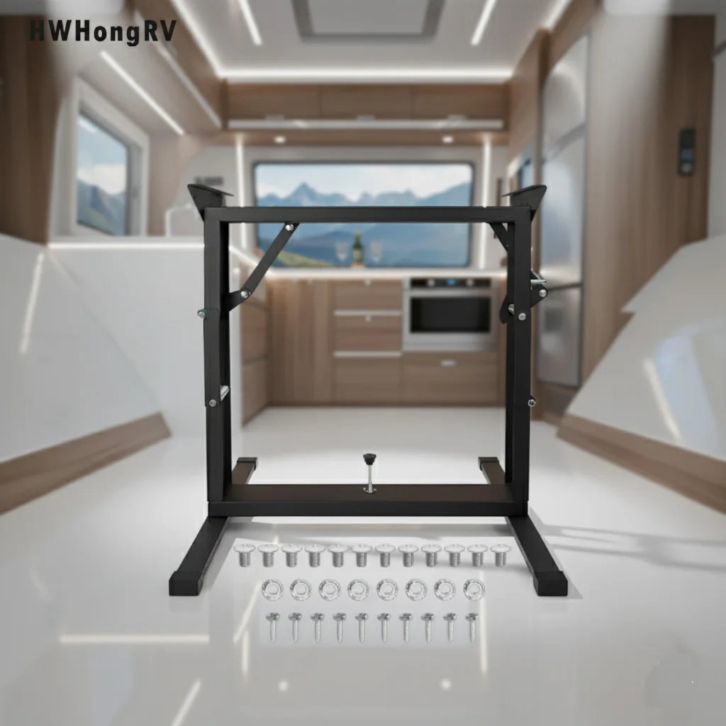 

Heavy-Duty Adjustable Folding Aluminum Alloy RV Table Leg for Motorhomes, Campers, Yachts, And Outdoor Use. Local Fast Shipping.