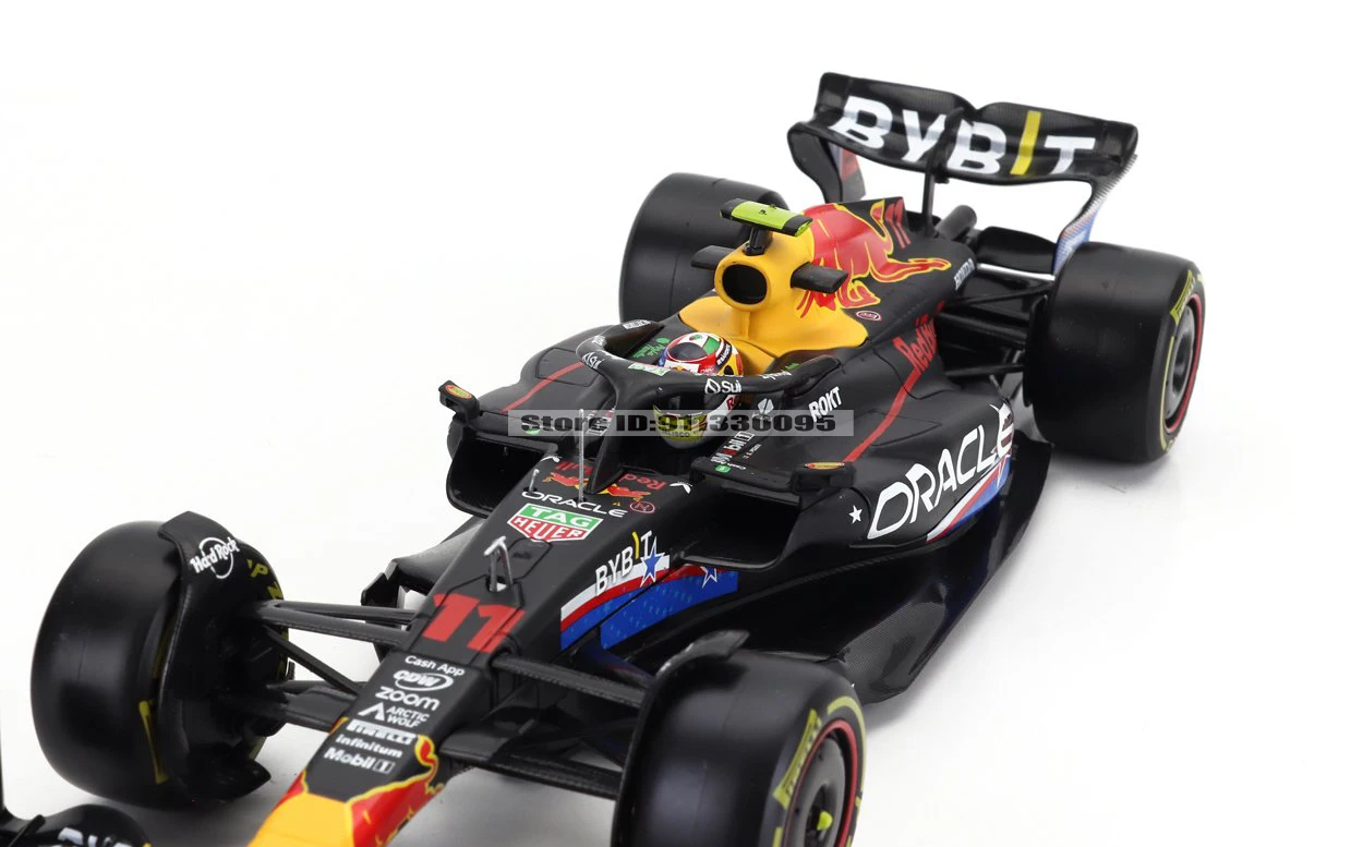 Bburago 1:24 F1 2023 Red Bull RB19 Amerikanische Rennstrecke # 1. Vestappan # 11 Perez Legierungs-Automodelle, Dekorationsstücke, Sammlerstücke, Spielzeug – Detail 8