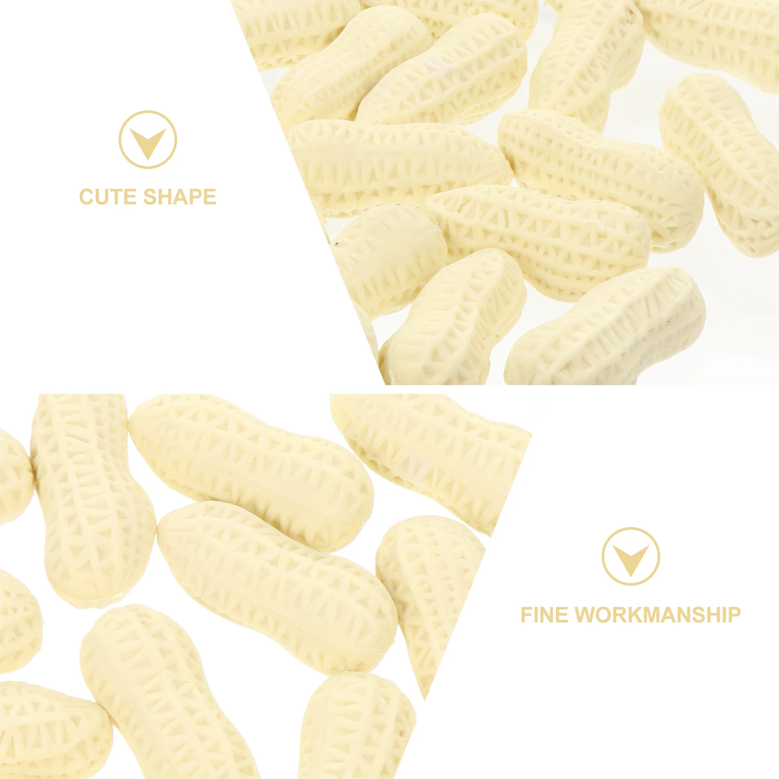 25 pièces Simulation cacahuète papeterie créative en caoutchouc pour les étudiants outil d'effacement gommes de dessin animé uniques gommes adorables à la mode