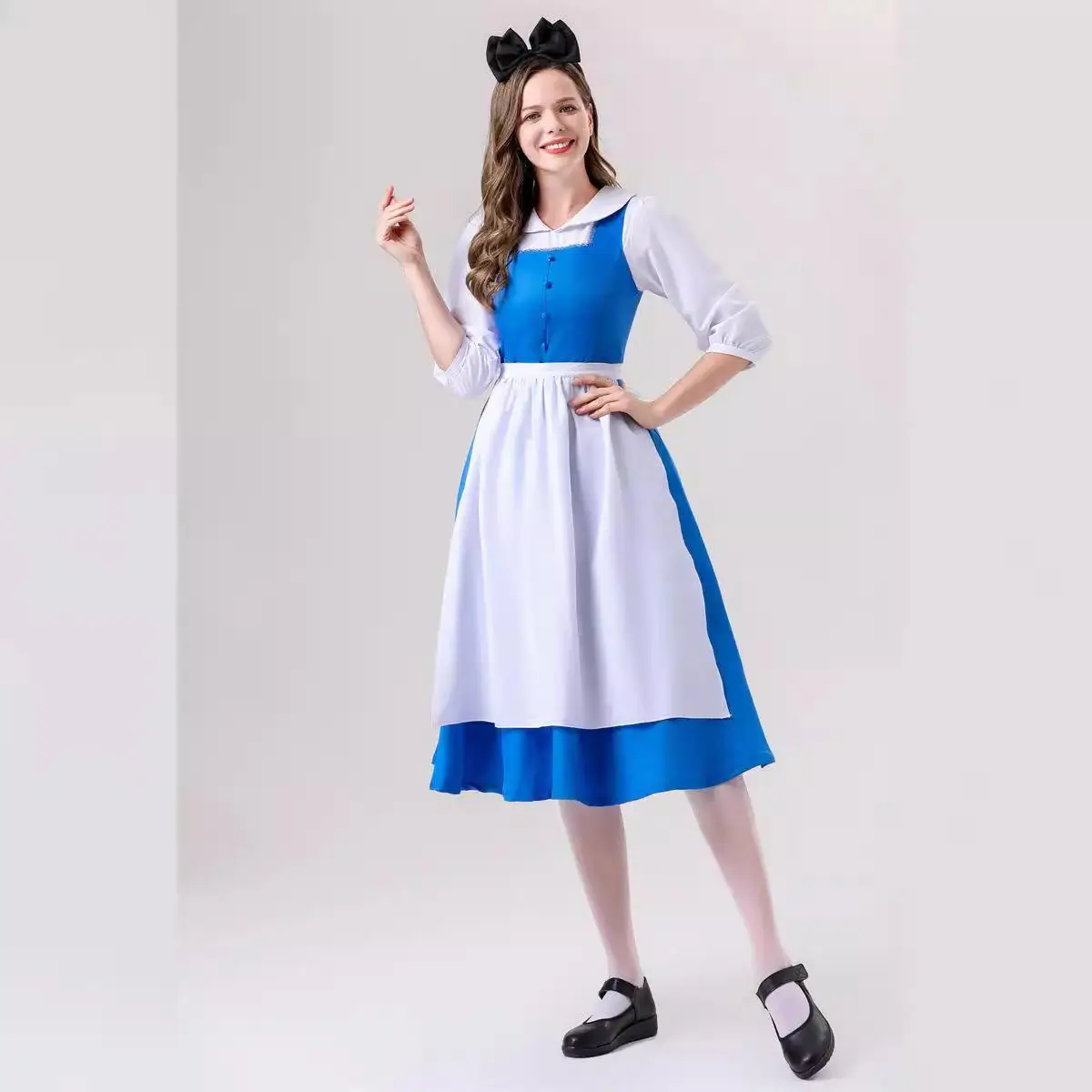 Adult Alice Maid Costume Dr loween Stage Performance Outfit Alice in Wonderland Theme Ele Women's Traditional Clothing