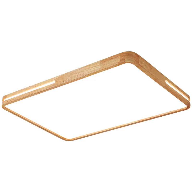 

Side luminous led wood ceiling lamp, Nordic, room, bedroom