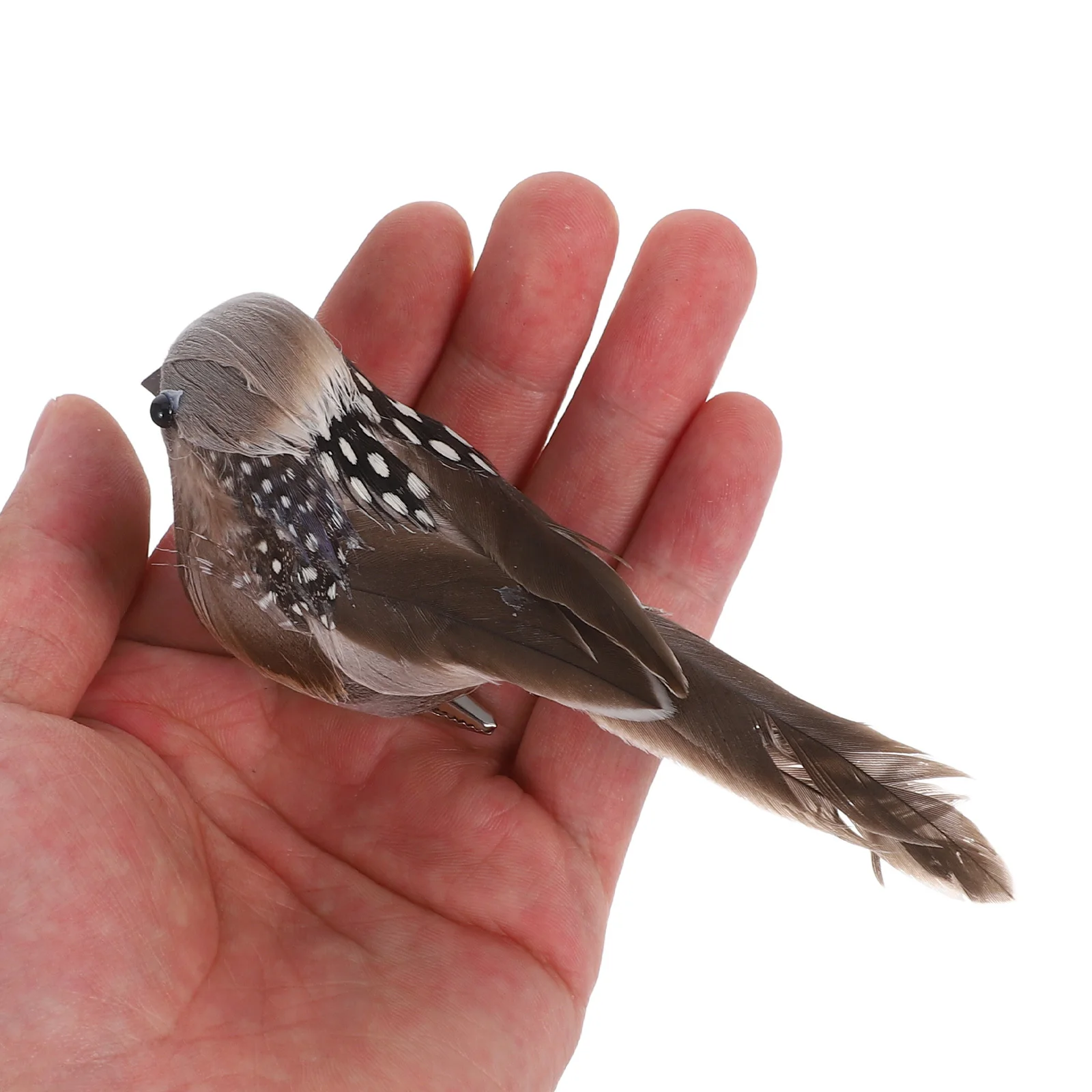 

6Pcs Artificial Bird Decorations Realistic Sparrows Lightweight Foam Clips for Garden Indoor Outdoor Decor Natural Lifelike Bird