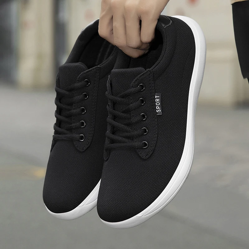 New Style Men Wide Width Mesh Shoes Adjustable Slip on Sneakers Lightweight Breathable Casual Walking Shoes Lace Up Board Shoes