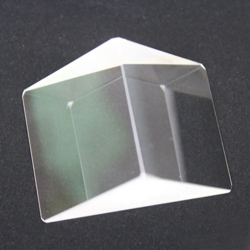 Optical Lens Right Angle prism 54mm Angle 45 degrees Multi-layer broadband film Green film 400-700nm