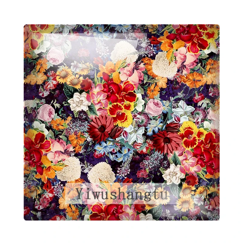 Black Background Red Rose Flowers patterns 12mm/20mm/25mm/30mm Square photo glass cabochon demo flat back Making findings