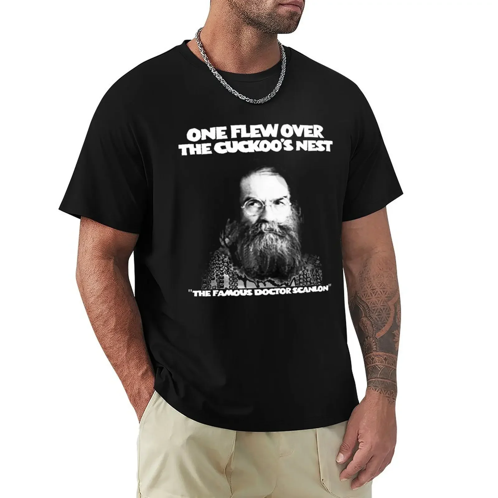 The one who flew over the cuckoos nest Scanlon T-Shirt shirts graphic tee custom shirt oversizeds workout shirts for men