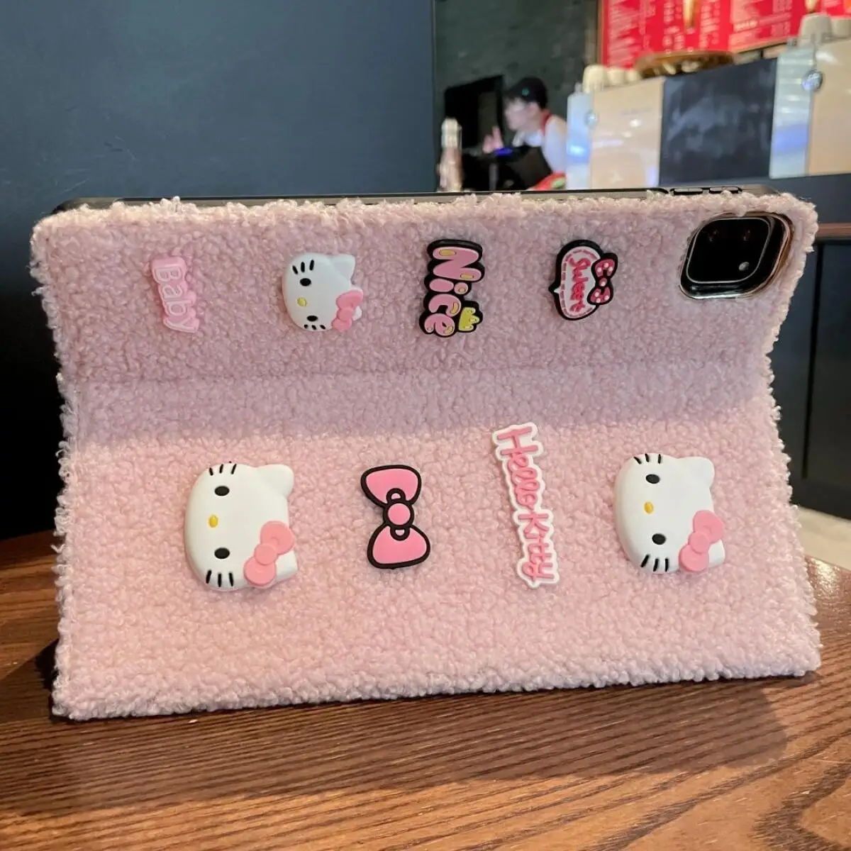 

Sanrio Hello Kitty Kawaii трехмерный чехол для iPad девчачье сердце мультфильм студент новый стиль плюшевый флип анти-осенний плоский корпус