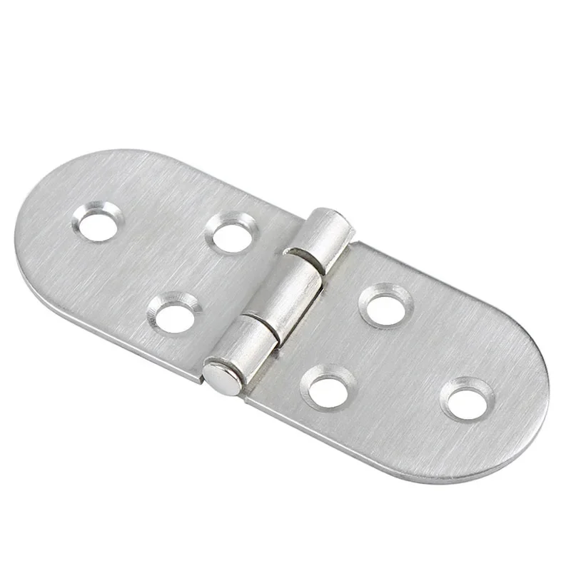 6/10/20/40pcs Folding Table Flip Hinge Stainless Steel Flap Round Edge Hinge Rotatable 180degrees Cabinet Door Hinge With Screws