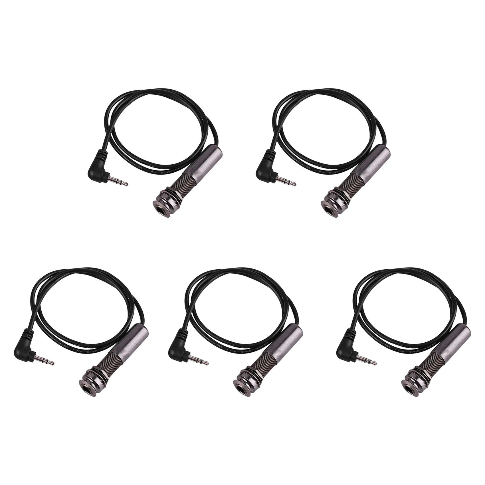 

ONGE 5X Guitar Pickup Cable Piezo Cable End Pin Jack Guitar Adapter Stereo Instrument Cable
