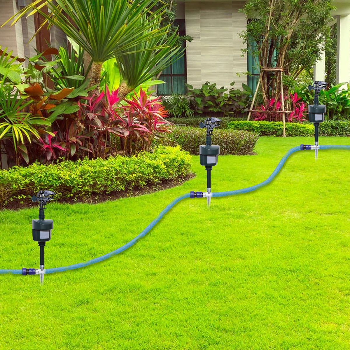 الحركة Sorinkler الحيوان بعيدا فزاعة حديقة مكافحة الآفات طائرة رذاذ طارد القيادة الحيوانات الصغيرة طارد المستخدمة في الهواء الطلق