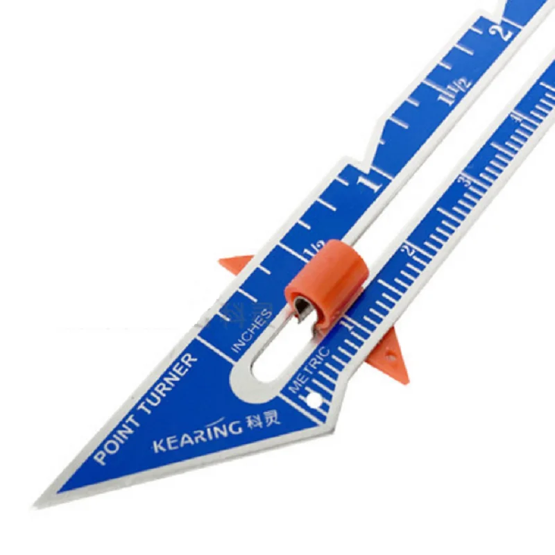 Adjustable Seam Gauge Aluminum Measuring Thickness Ruler Patchwork Quiting Seaming Tools