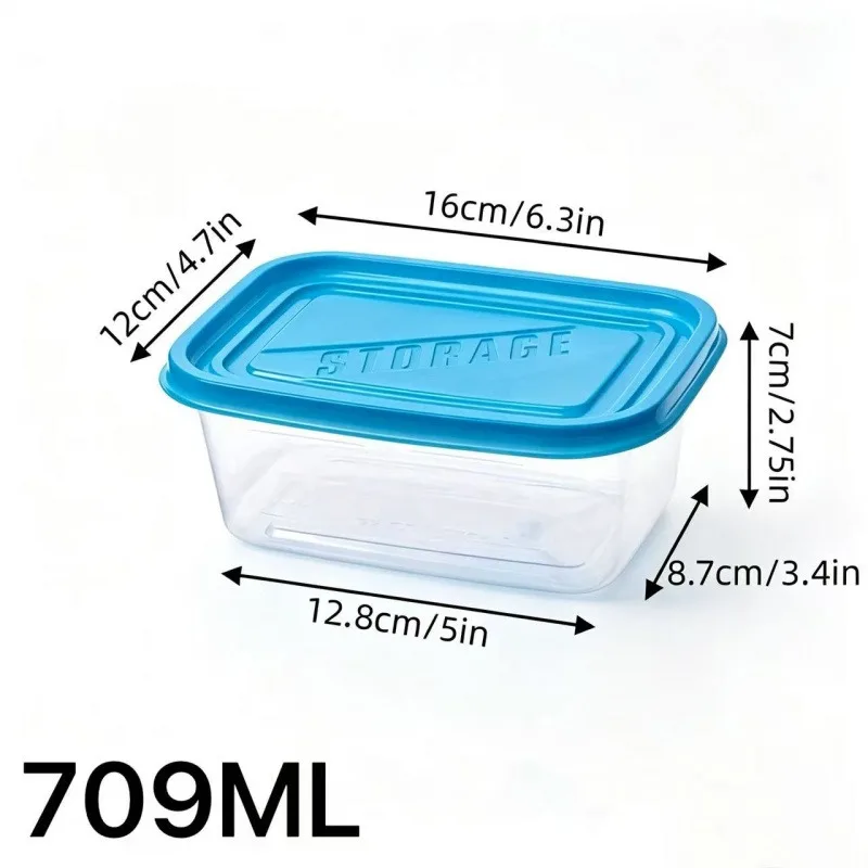 5 Pack Airtight Stackable Food Containers, Microwave Dishwasher Safe Storage Boxes for Kitchen Freezer