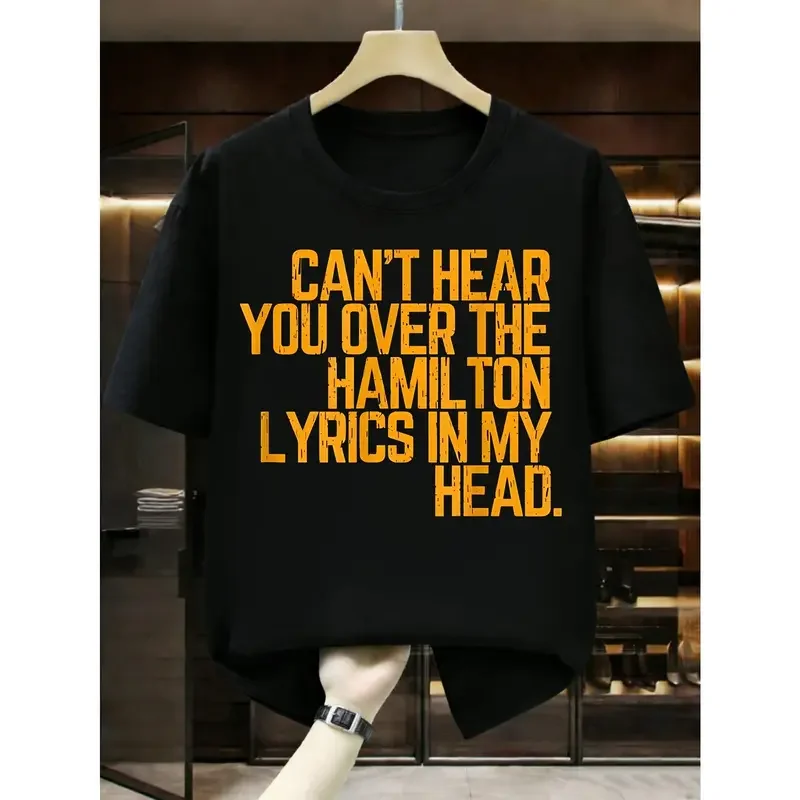 Men's Small Short-Sleeve Round Neck Knitted Cotton T-Shirt - Breathable Top with Vintage Floral Print, Letter Quote Graphic for Holiday Casual Elegant Menswear