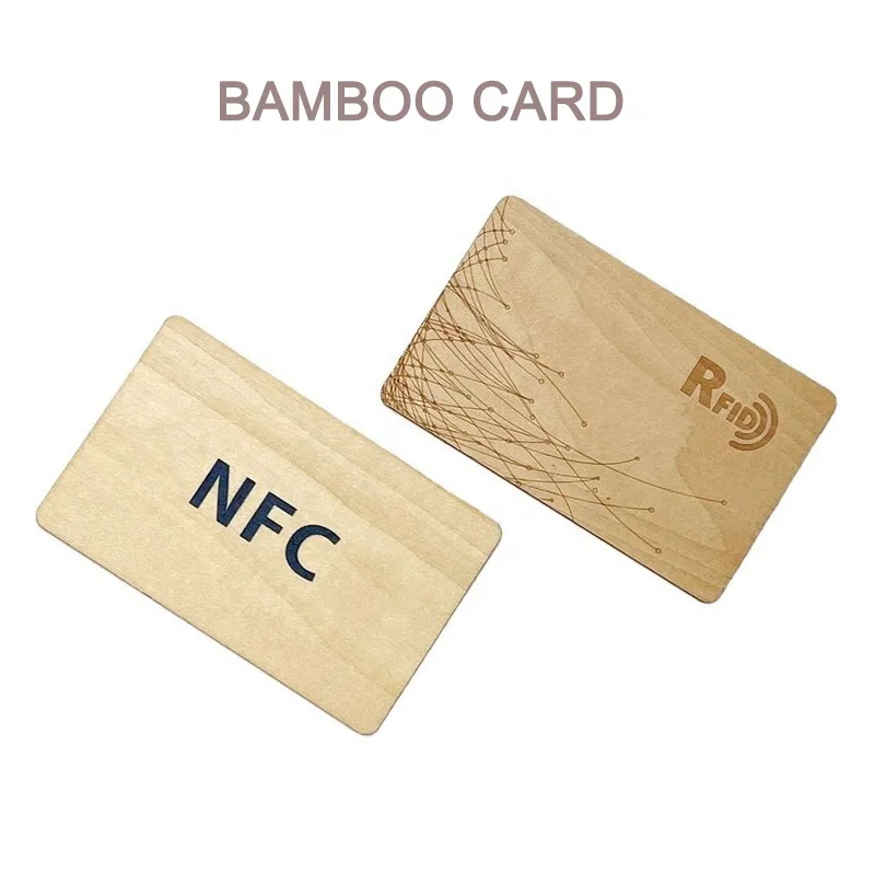 100PCs a lot 125KHz/13.56MHz hotel blank white keycard bamboo cards printed color RFID elastic wristband cards