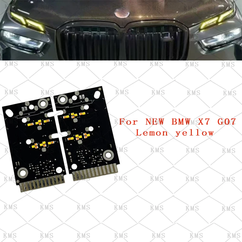 

Модуль дневных ходовых огней 63115A417B7 для BMW X7 G07, панель дневных ходовых огней лимонно-желтого цвета 63115A417B8