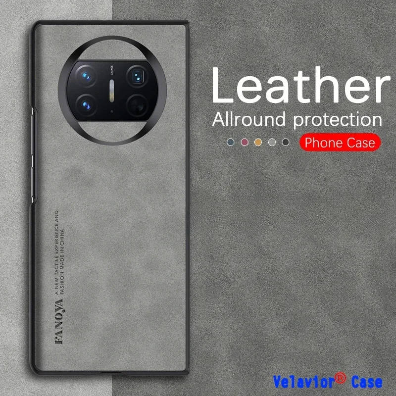 

For Huawei Mate X5 Case Sheepskin Leather Cover Huawei Mate9 10 20 20X 30 50 40 Pro Plus Camera Protection Silicone Frame Fundas