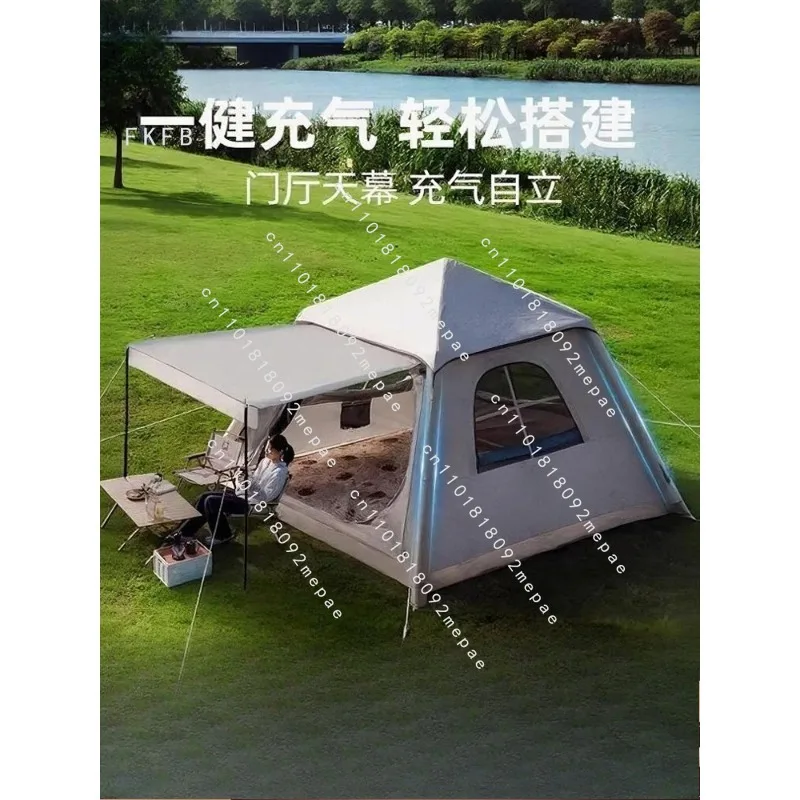 Automatic inflatable tent canopy two-in-one outdoor camping equipment full set of portable sunscreen camping overnight