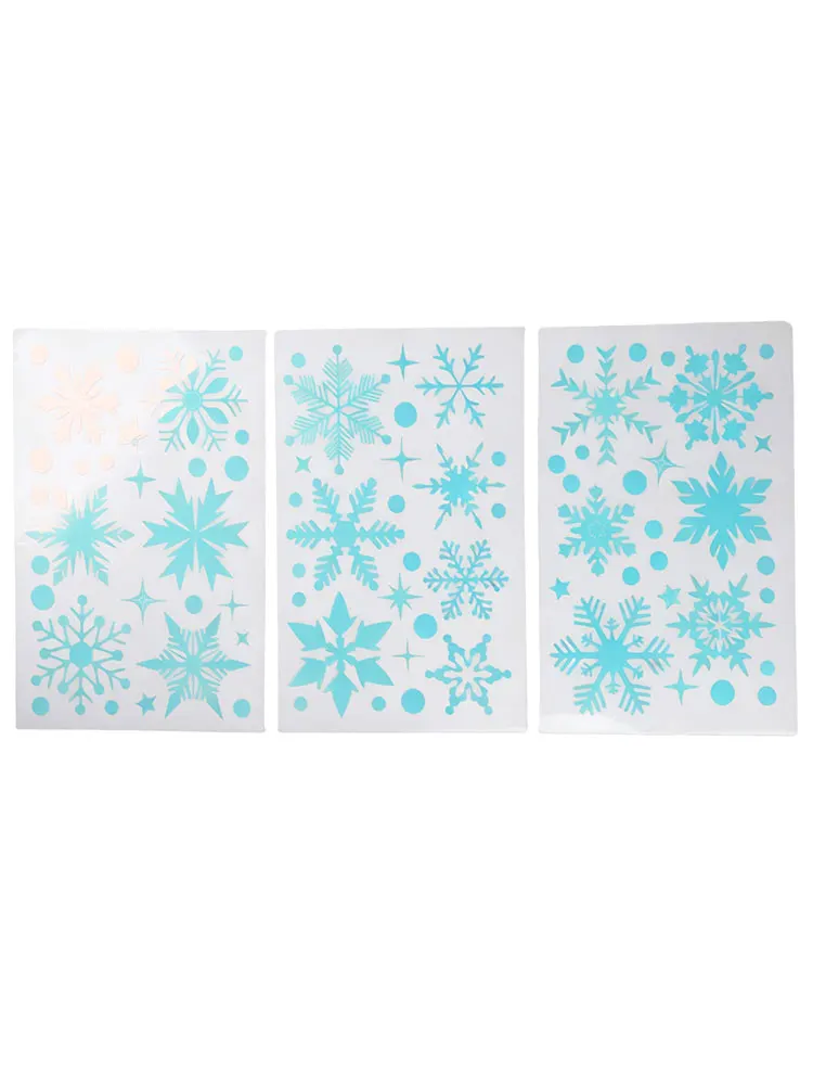 30 X 20 Cm 11.8 X 7.87 Inch Luminous Winter Decorations Winter Holiday Decoration Stickers Decoration Removable Without Damage