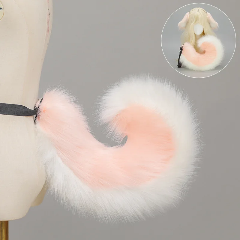 Mulheres dos desenhos animados earlobe coelho bandana bonito meninas de pelúcia cão orelha pele cauda cabelo peludo argola anime festa de halloween cosplay adereços