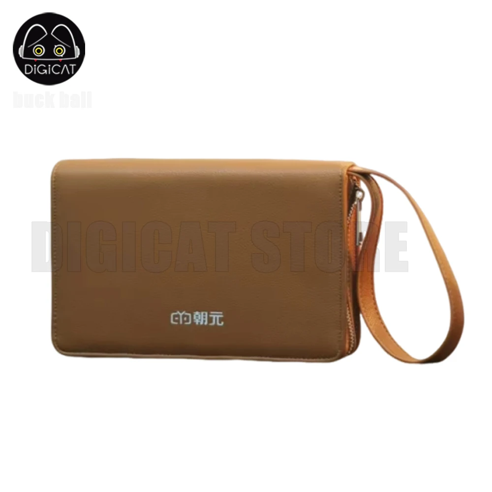 Chaoyuan Lc90 All-Band Fm Radio Leather Handbag Choyong Portable Protective Case Brown Leather Storage Bag Waterproof Customize