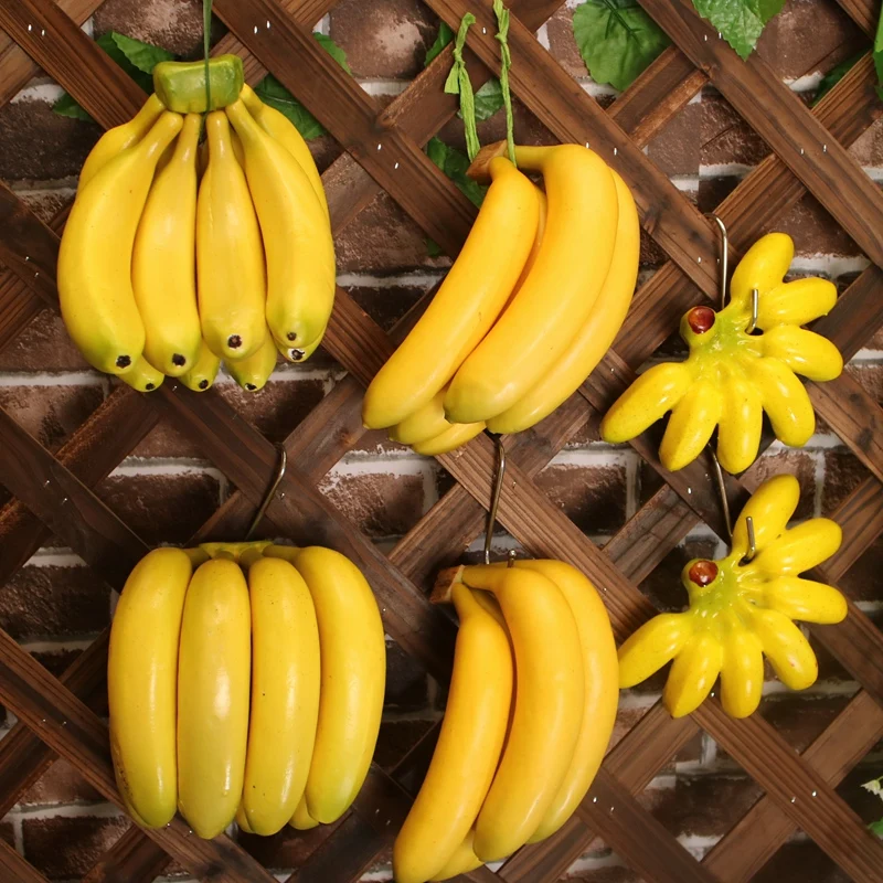 Simulation Banana Fruit Model Fake Banana Bunches Fruits and Vegetables Decoration Home Shop Window Showroom Decoration Props