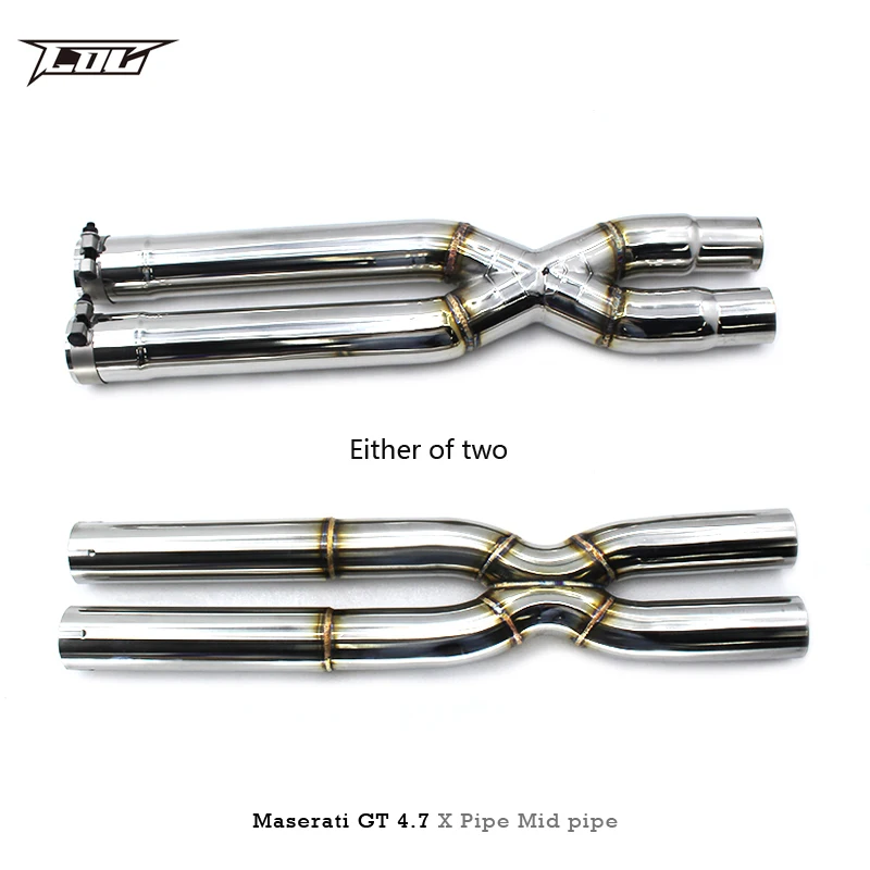 OEM X Pipe Mid Pipe for Maserati Gran Turismo/GT 4.7 2008-2023 Stainless Steel High Performance Exhaust Pipes