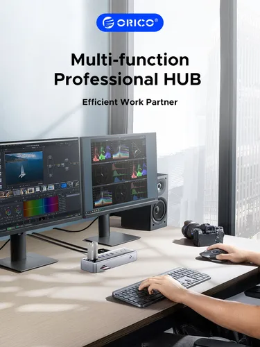 Imagen 2 del producto ORICO-Hub metálico USB 3,1, transmisión de alta velocidad, 5Gbps, 13 puertos de expansión simultáneos para Todos los Macbook Mac Mini