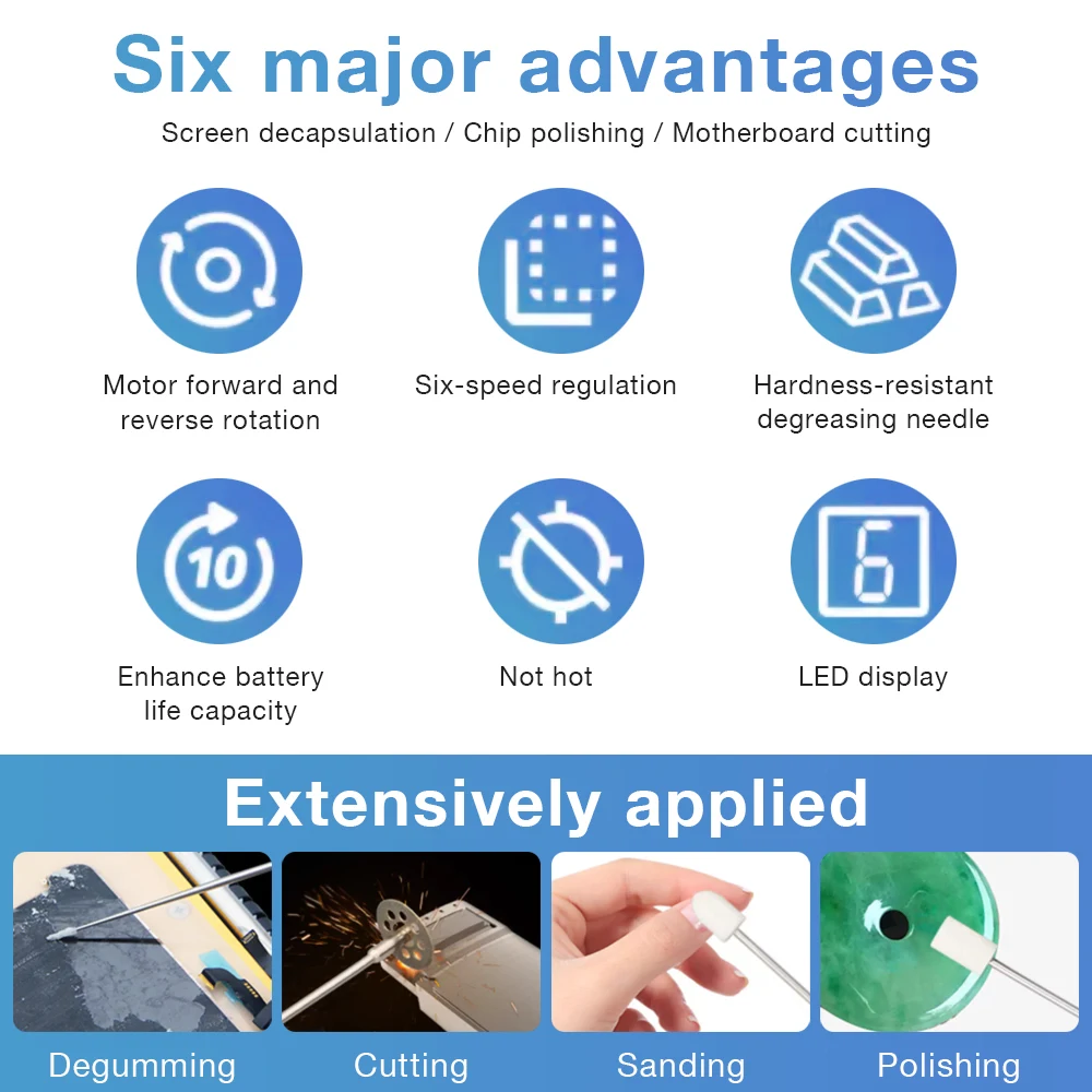 Dry Glue Remover Dry Adhesive Remover Intelligent Degumming Machine Glue Remover Screen Remover for Mobile Phone Repair