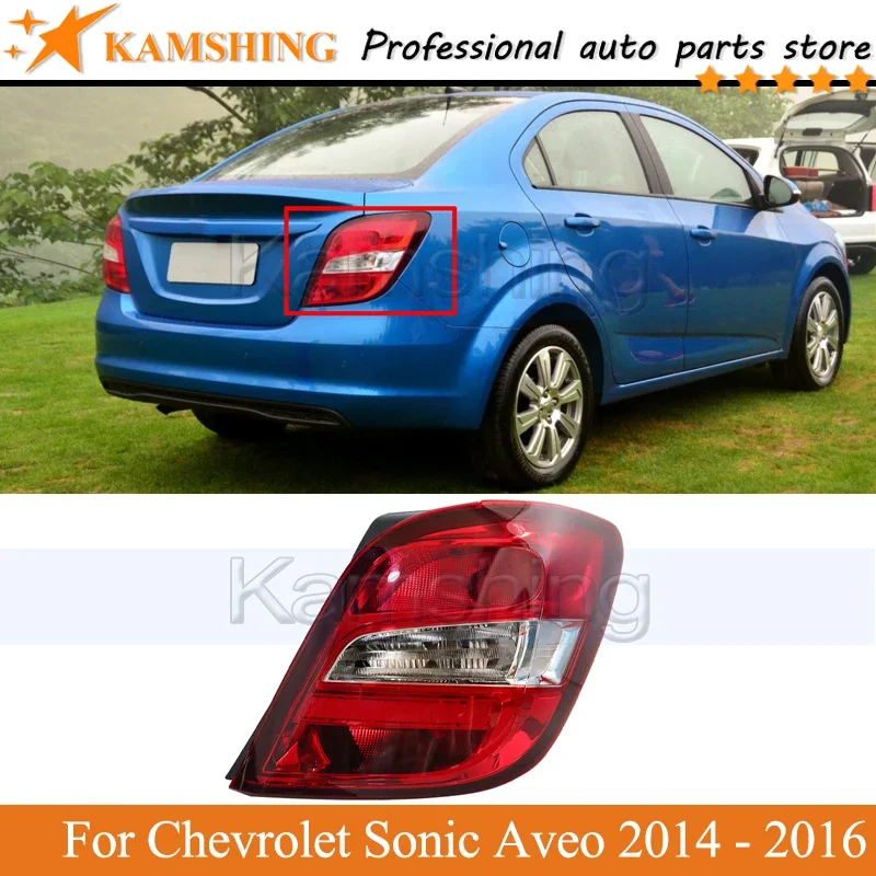 Kamshing Rear Tail light lamp For Chevrolet Sonic Aveo 2014 - 2016 Rear Brake Light Taillight lamp head Lamp head light