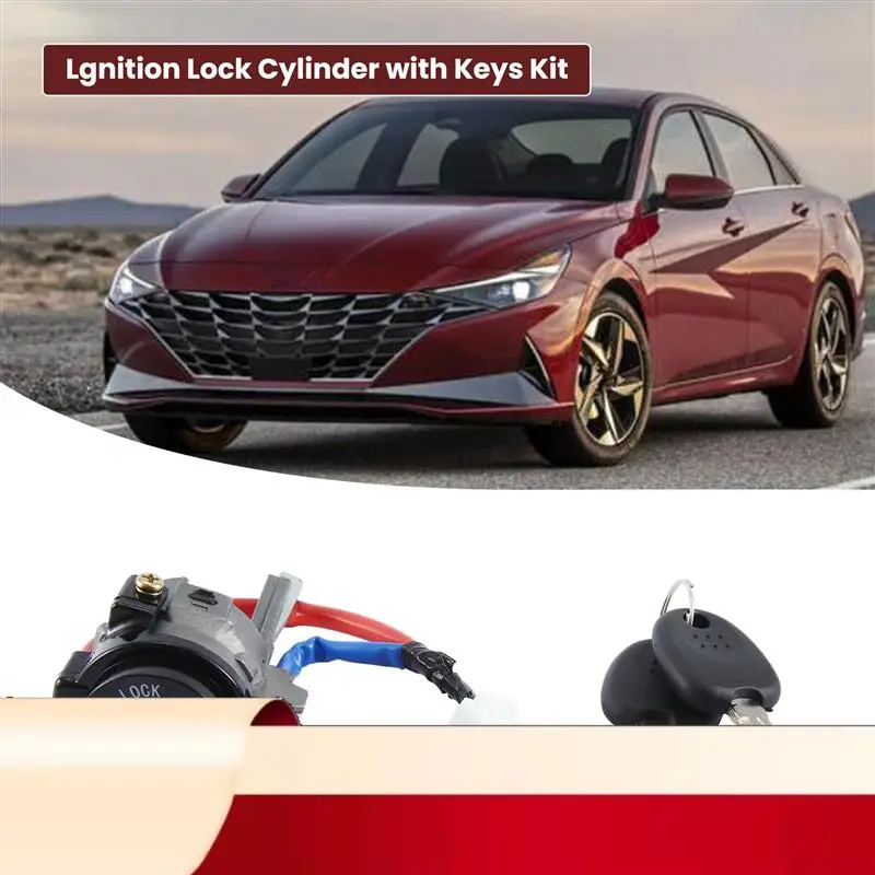 81900-F2000 قفل الإشعال اسطوانة قفل الإشعال بالسيارة مع مجموعة مفاتيح لشركة هيونداي إلنترا 2017-2020 #1