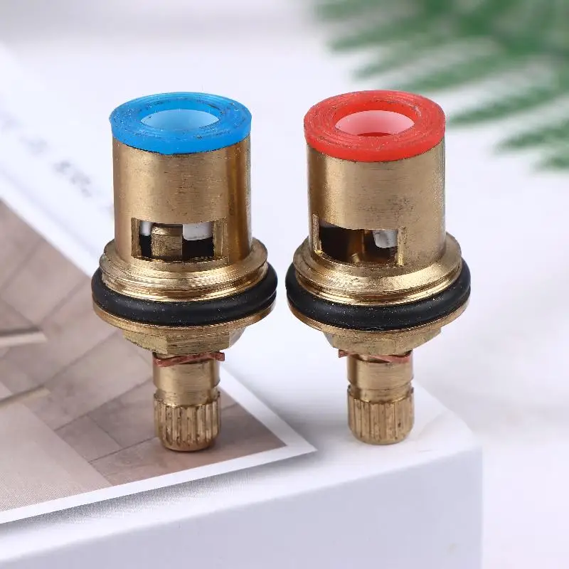 Hot Sale Universal Replacement Brass Ceramic Disc Stem Cartridge Inner Faucet Valve Tap Valves For Kitchen And Bathroom