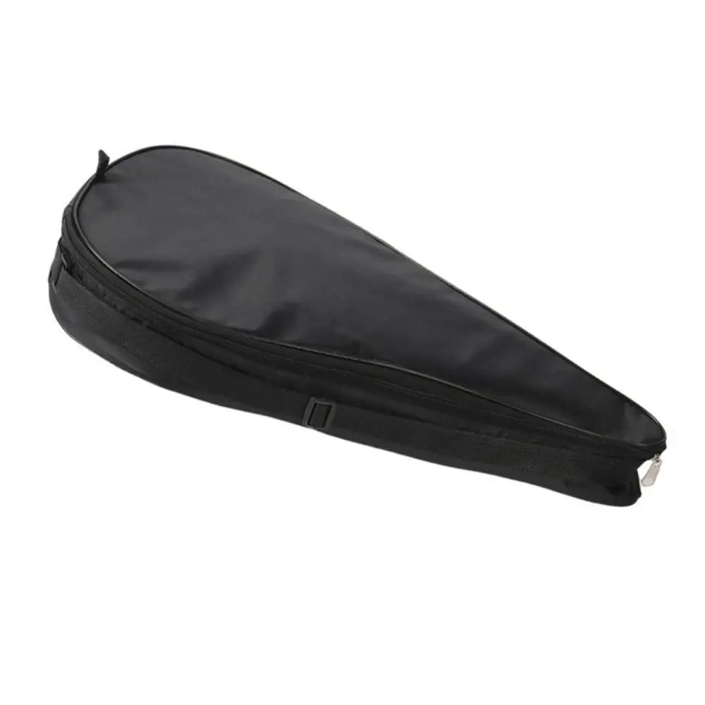 

Oxford Cloth Paddle Racket Bag Black Waterproof Tennis Racket Storage Bag Wear-resistant Protective Racquet Shoulder Bags