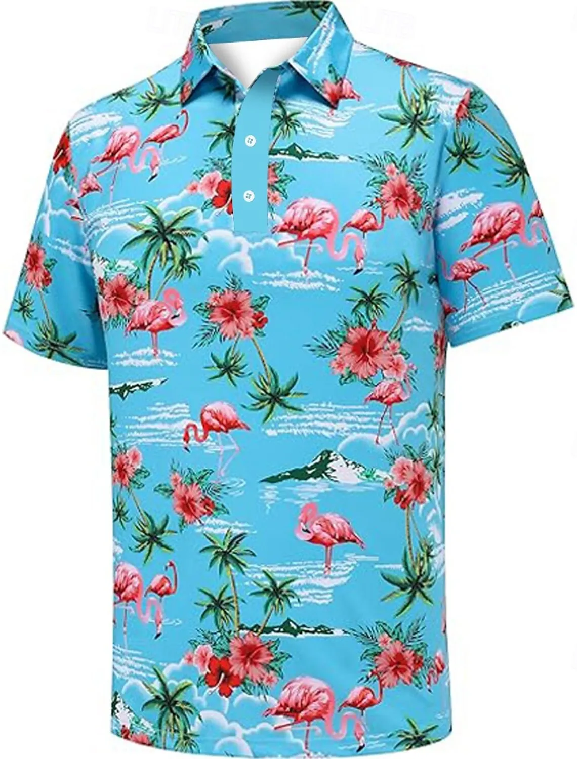 Men's 3D Printed Floral Bird Polo Short Sleeve Polo Shirts Collared Shirts Casual Outdoor Daily Wear Festival Outfit