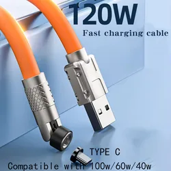 6A Magnetic Cable Super Fast Charging USB Type C Cable For Huawei Honor 120W Usb Cable for iPhone Samsung Xiaomi Magnet Charge