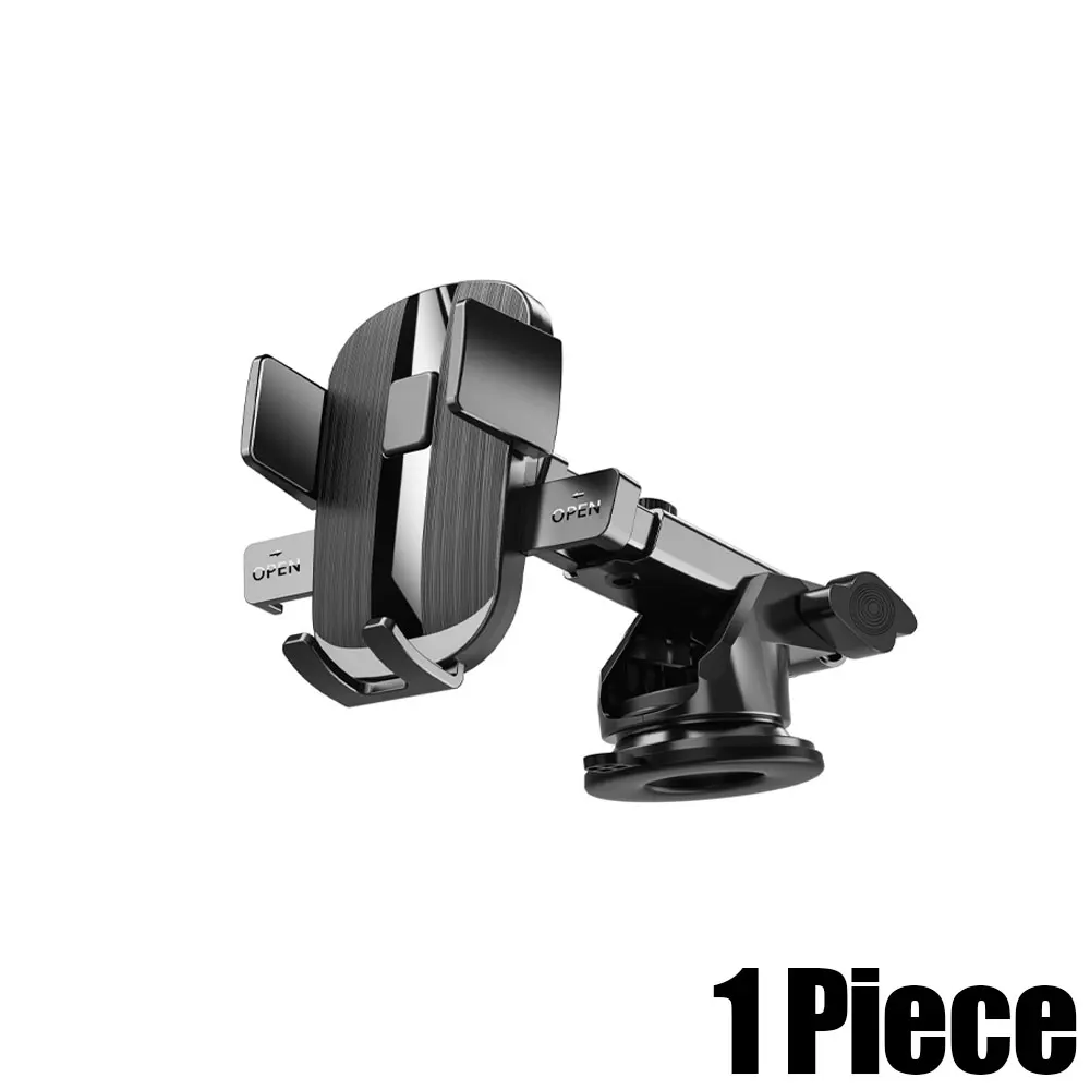 

Car Windscreen Adjustable Long Arm Stand Dashboard Panel Phone Holder Center Console Suction Cup Mount Holder with Charging Port