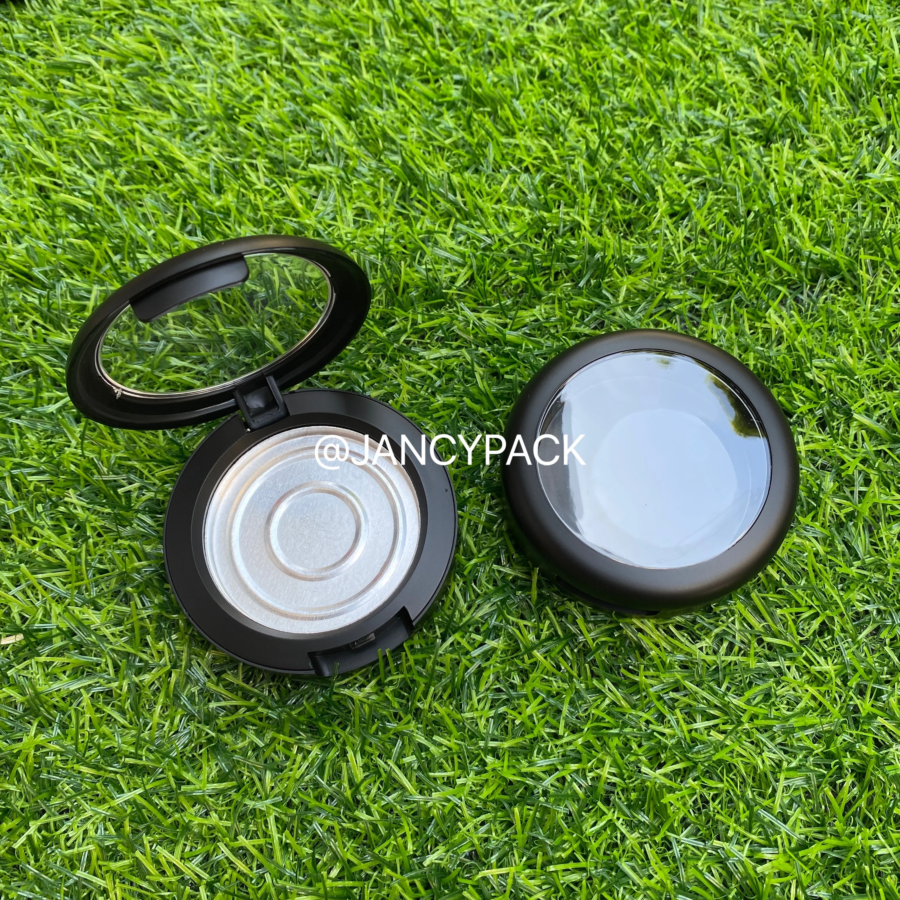 26mm 36mm 44mm Black Empty Plastic Eyeshadow Powder Compact High Class Blusher Container  Eyeshadow Flip Case Cosmetic Pallette