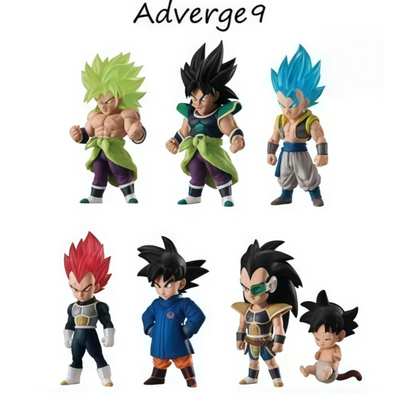 Bandai Dragon Ball ADVERGE 9 Box Egg Candy Toy Mini PVC Figure Desktop Decor Ornament Anime Collectible Statue Gift For Hobbyist