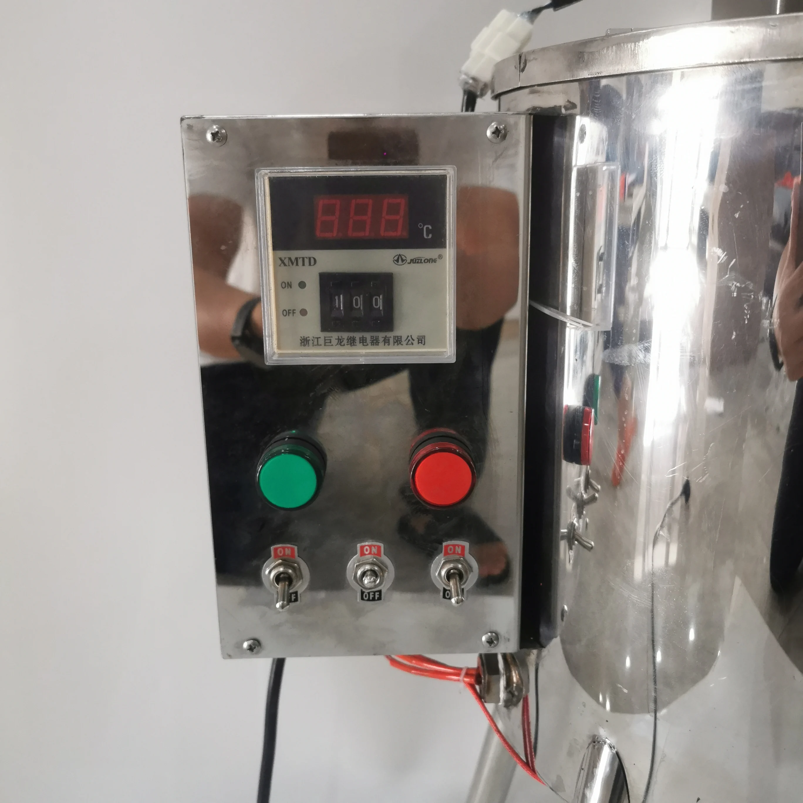 15L Heating Mixing Filling Machine Lipstick Lip Gloss Cosmetic Paste Wax Filling Equipment Heating Stirring Mixer