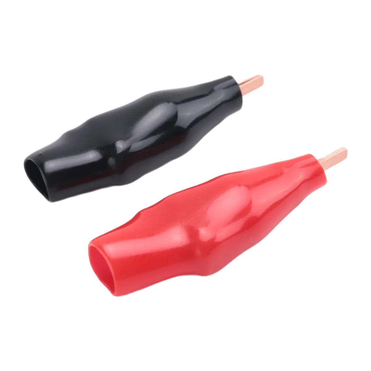 AA08I 20 Mini Toothless Alligator Test Clips,Solid Copper Clips Electrical, 5Amp with Protective Insulation Cover for Solder